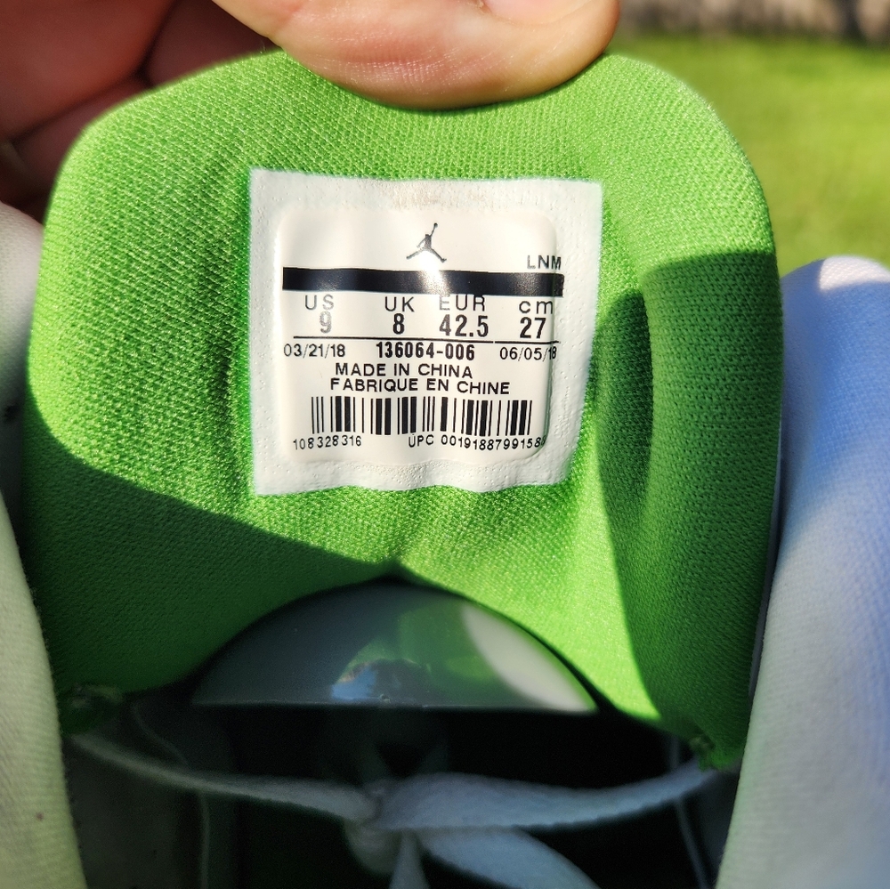Nike Air Jordan 3 Retro “Chlorophyll” 2018 136064-006 Size 9 Men’s - Picture 9 of 14